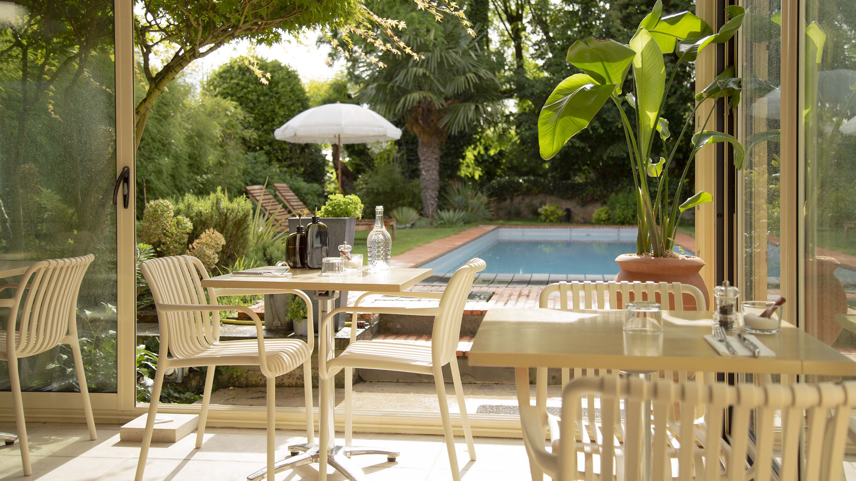 La véranda vue sur jardin